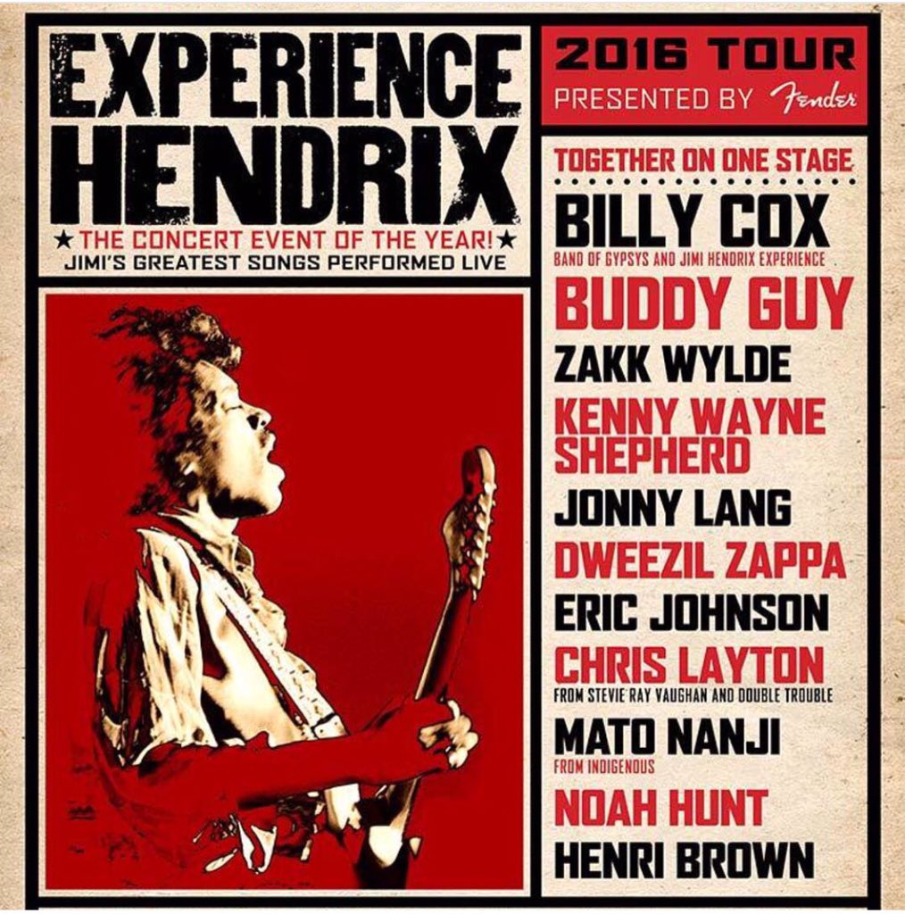 DweezilZappa's tweet photo. I'm happy to be a part of this experience. @JimiHendrix https://t.co/daLa13bOjK