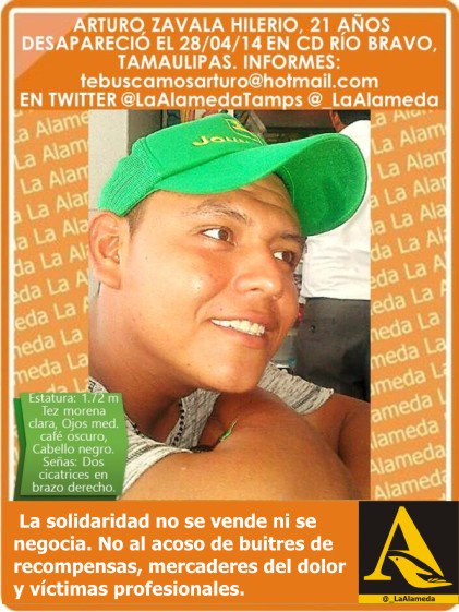 _LaAlameda's tweet image. #Tebuscamos Arturo Zavala Hilerio, 21 años, 28/4/14 #RioBravo #Tamaulipas #Reynosa #Matamoros @hilerio1431