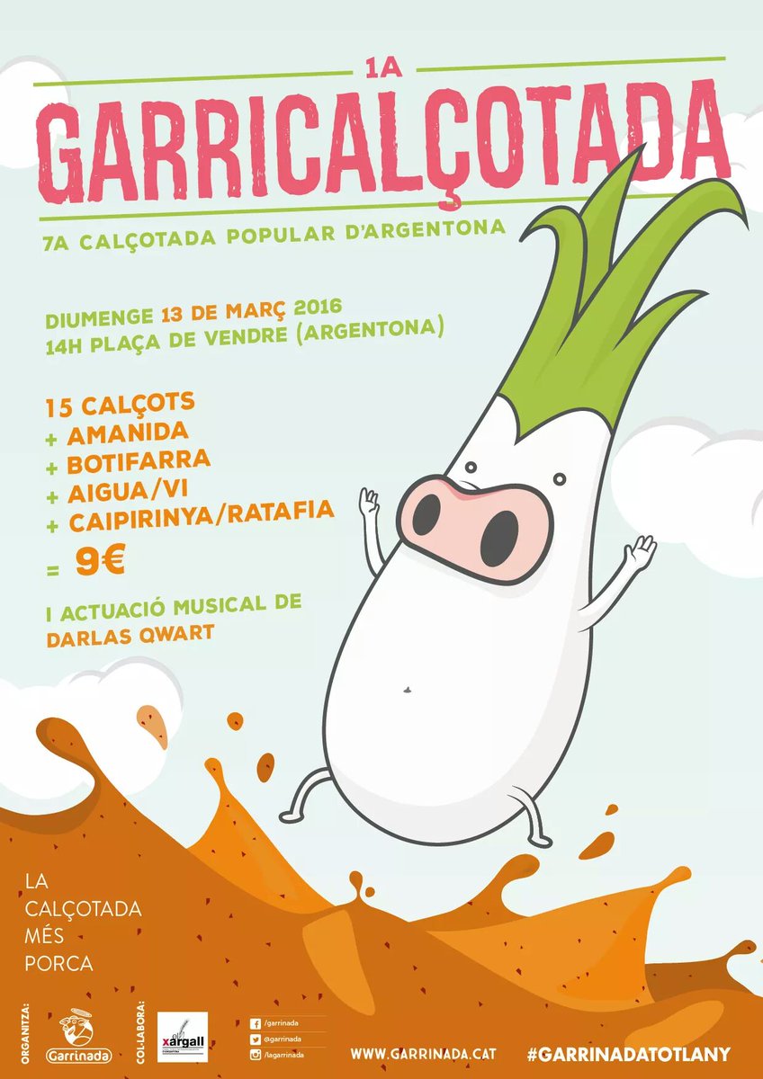 Content d tocar a Argintowna i a sobre amb els cracks d la <a href="/garrinada/">La Garrinada</a> ! Vindreu a embrutar-vos de salsa calçots? :)