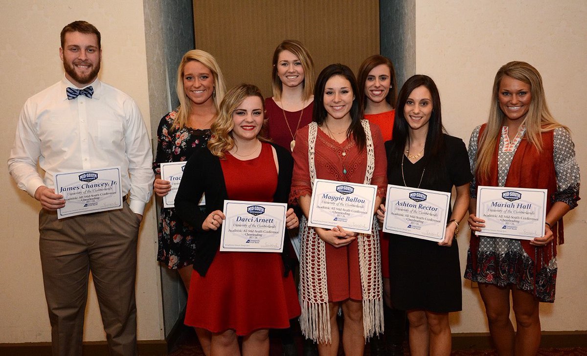UC_Cheer's tweet photo. UC Cheer had the most Academic All Americans of any team in our conference! not pictured : A Carter and M Moore https://t.co/q0hlM7e9ue