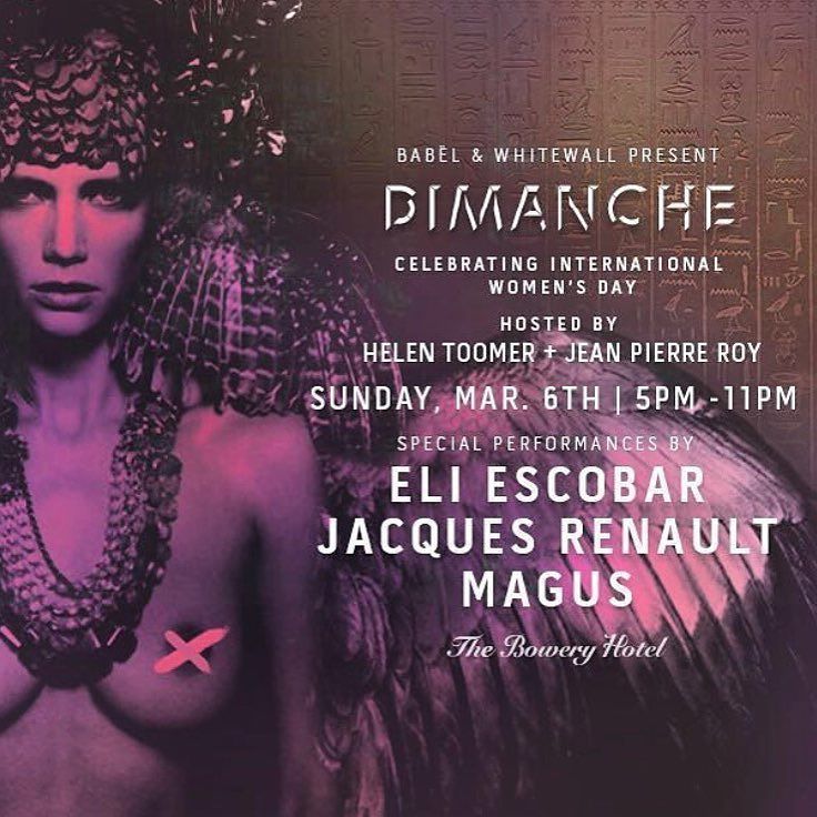 Today is the day ! BABËL is back with Whitewall Magazine to celebrate International Women'… ift.tt/1U4xWI6