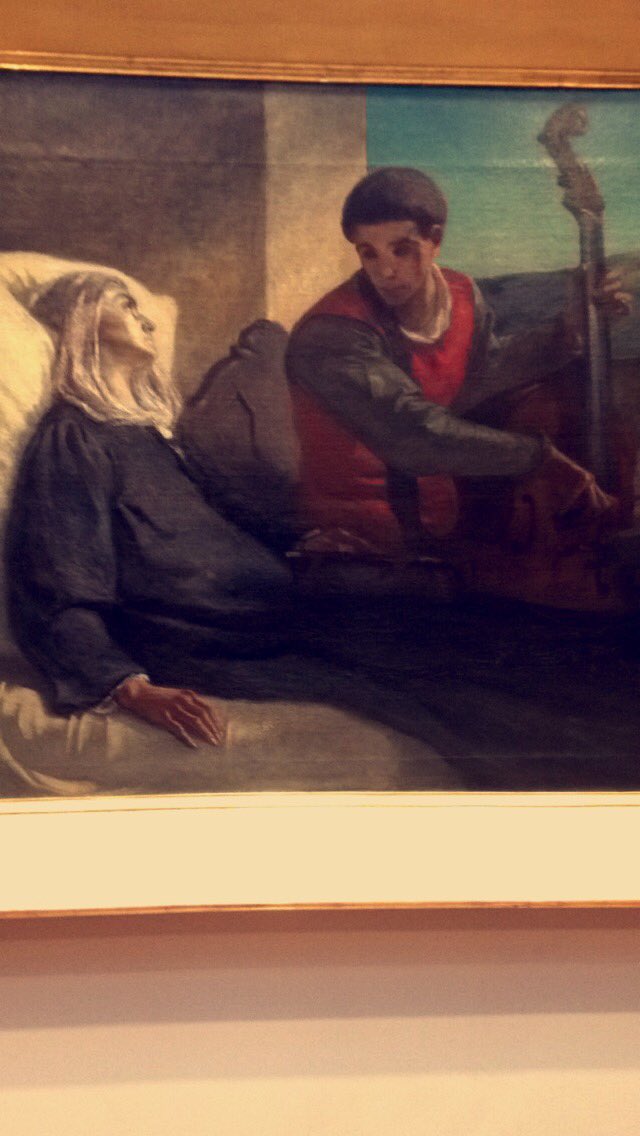 Oceane25938880's tweet photo. P.Puvis de Chavannes Jean Cavalier jouant le choral de Luther devant devant sa mère mourante (1851) #mort#RJmbas2 https://t.co/cxkPIYvAf7
