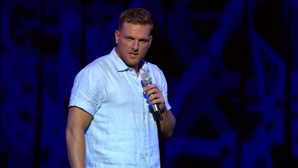 GolfNBS's tweet photo. Video: Pat McAfee shares one of the funniest Peyton Manning stories! Watch > https://t.co/NucUQ78FhU https://t.co/TuwkZmcbUE