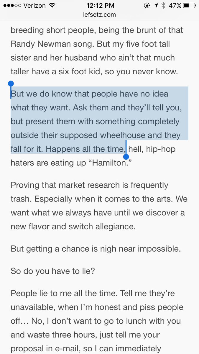 _brandswell's tweet photo. "We do know that people have no idea what they want" #collectedquotes https://t.co/iDGSDg737s