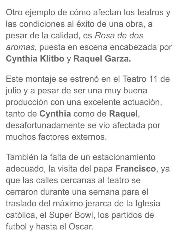 raquelgarzac's tweet photo. Así las cosas en el Teatro en México!
#Excélsior
#Juan Carlos Cuéllar https://t.co/x7kt2lkkov