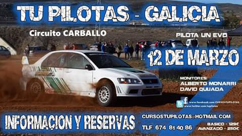 Sólo queda una semana para nuestra fecha en Galicia.

¡PILOTA UN AUTENTICO EVO DE RALLYES!