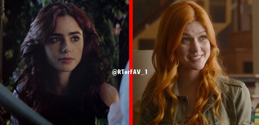 REQUESTED  
RT for Lily Collins as Clary Fray 
LIKE for Kat McNamara as Clary Fray