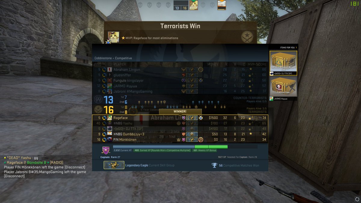 frenchki_'s tweet photo. GG boys. #CSGO #competitive #rankup #legendaryeagle https://t.co/neCNFCVN3z