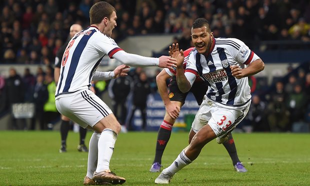 guardian_sport's tweet photo. FULL TIME: West Bromwich Albion 1-0 Manchester United https://t.co/V4InJi7Evg (Photo: Getty) https://t.co/9687JxXqWi