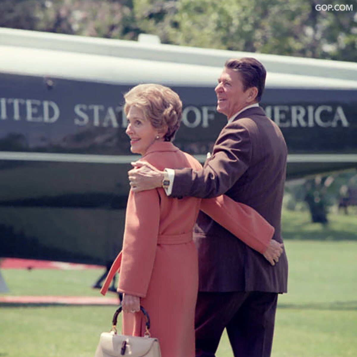 GOP's tweet image. Our thoughts &amp;amp; prayers are with the Reagan family &amp;amp; all those who Nancy Reagan so deeply touched over the years.