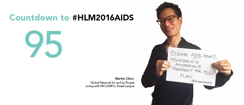 UNAIDS's tweet photo. "#EndingAIDS means equitable &amp; accessible #treatment for all people living with HIV" - Martin Choo #HLM2016AIDS https://t.co/uEHeRwbIXi