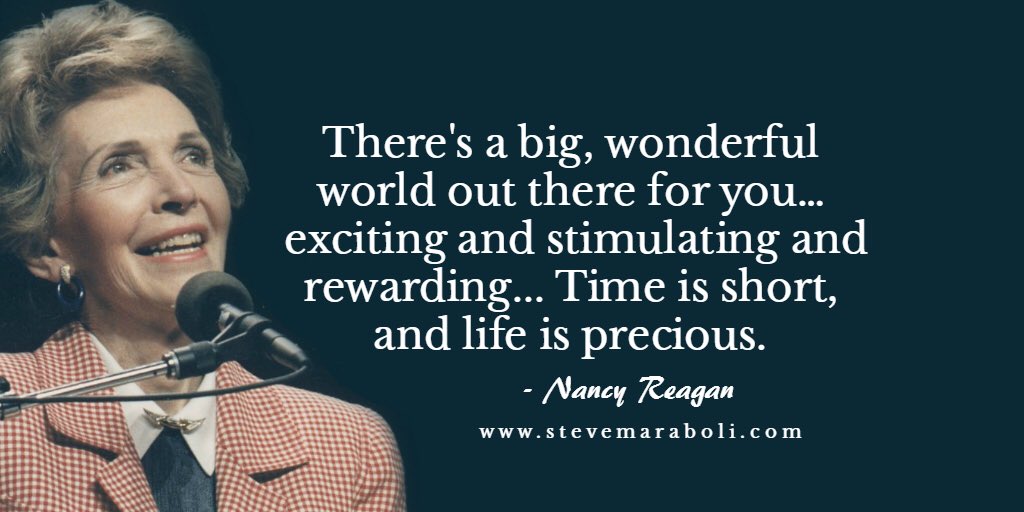 SteveMaraboli's tweet photo. Rest in peace Nancy Reagan... https://t.co/rpzHuzcQal