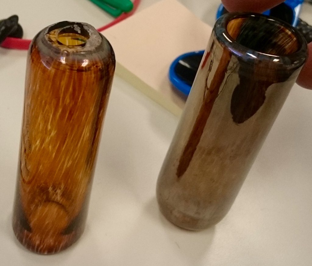 brother_bourbon's tweet image. Check it out...Brother B slide prototype sneak peak looks amazing @OkotoksHotGlass #glass #blues