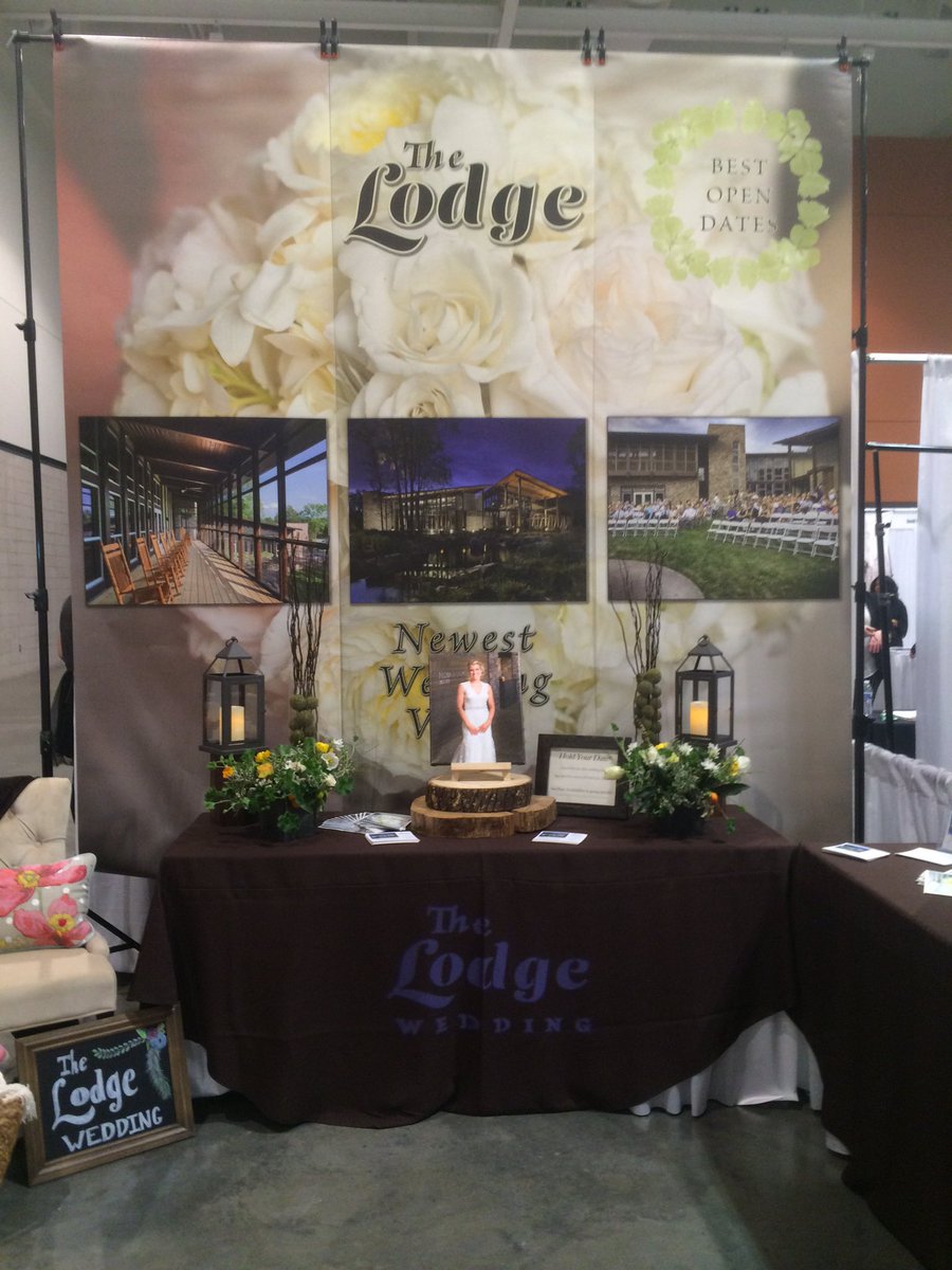 We're all set! Come say hi and discover why your wedding at #thelodge will be your dream come true! #pwgnashshow