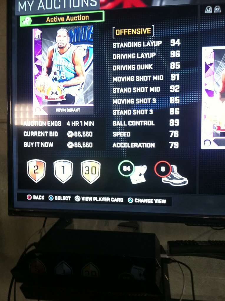 MUT_OBJ13's tweet photo. @Nba2kWagers  kd with 30 badges up next refresh rt plz https://t.co/dyoqMxfEuY