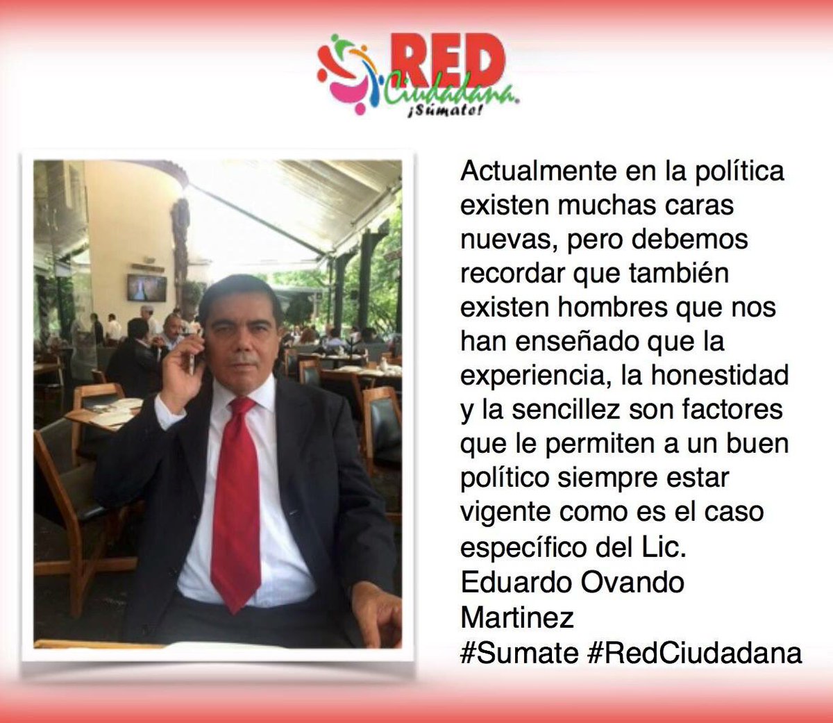 neto_sg's tweet photo. En pocas palabras lo que representa para cientos de personas que integramos @RED_CIUDADANA_  @Eduardo_Ovando_ https://t.co/Y3K5eKm2W4