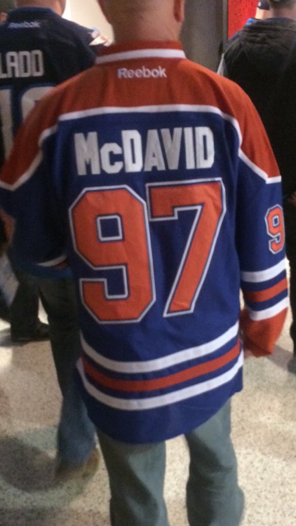 FakeNHLJerseys's tweet photo. And another fake mcdavid. https://t.co/2cw0DEzXOJ