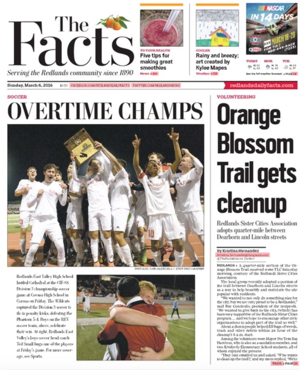 ChrisNTrevino's tweet photo. Championship 'Cats on the Cover #Facts #REV #CIF https://t.co/suir2fJ4kH