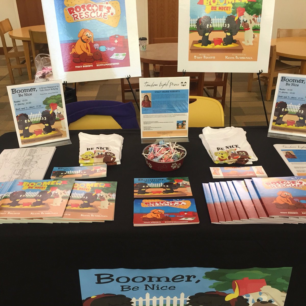 smjr83's tweet photo. My booth for the 2016 Augusta Literary Festival #CR4U #alf5 #literacy #ReadAcrossAmerica https://t.co/nS40AjvyDs