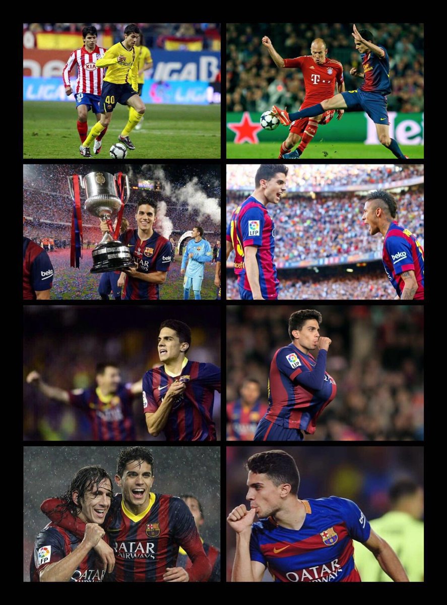MarcBartra's tweet photo. 100 partidos, 100 partidos cumpliendo un sueño. Muy feliz de poder cumplirlo junto a los mejores. Força Barça! 🔵🔴 https://t.co/dj5vpo0H1K