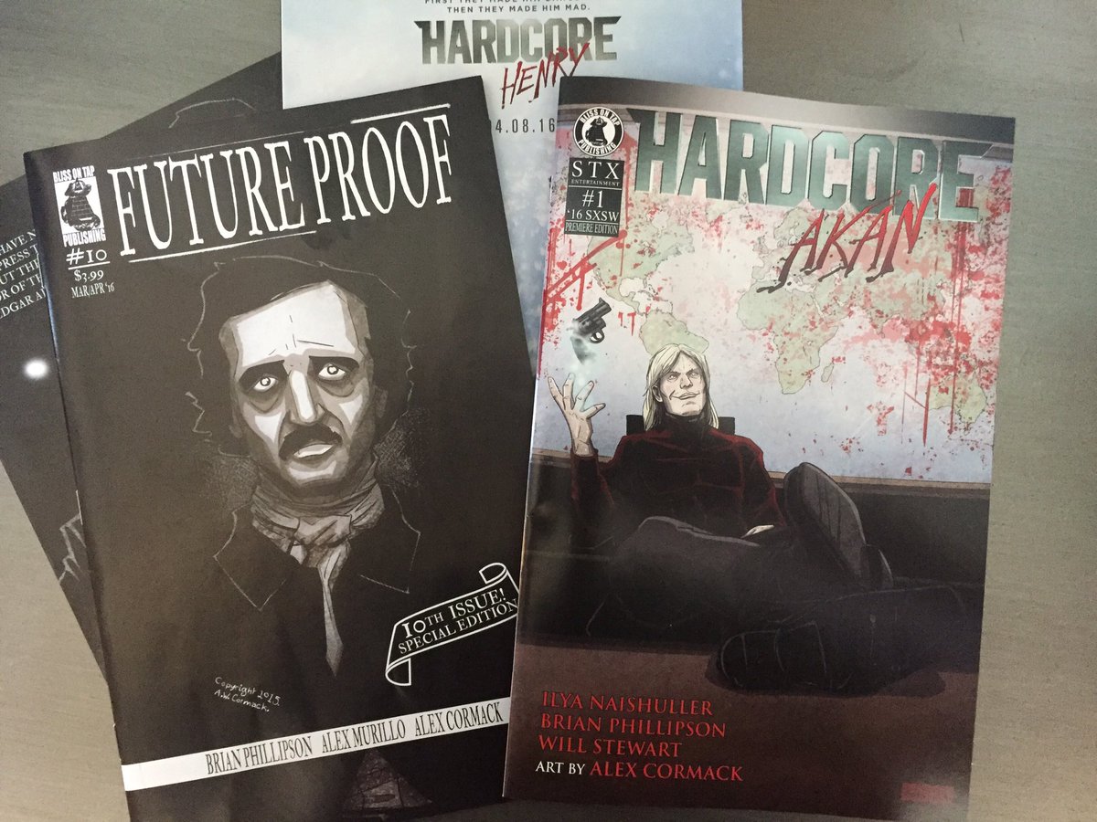 BlissonTap1's tweet photo. Been a (good) busy month over here  #BlissonTap #hardcoreakan #hardcorehenry #futureproof #comics #hardcorecomic https://t.co/2bZzQLEq1G