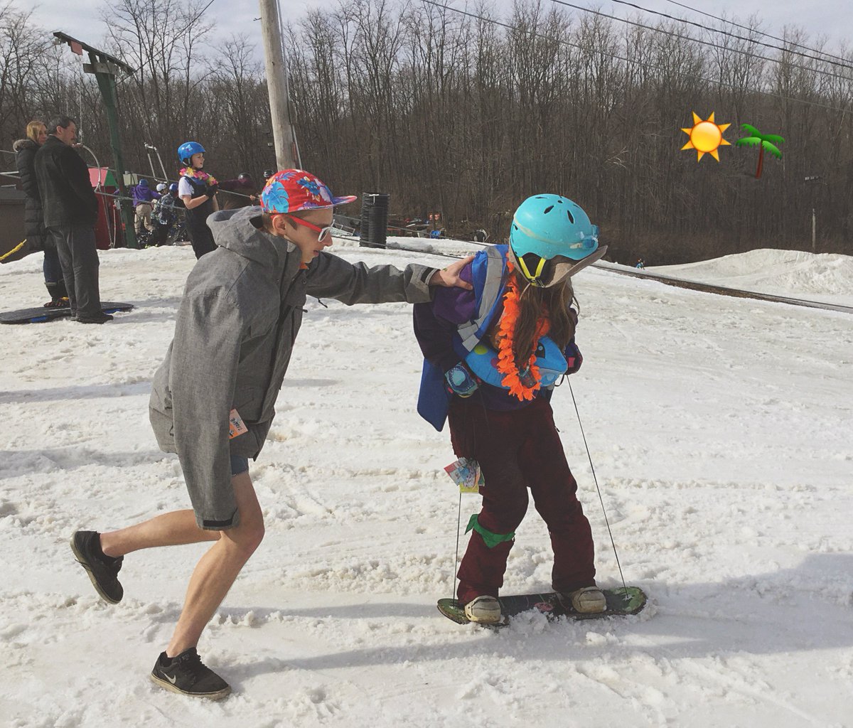 It’s lit at the Beach Bash! 😜

Instructor Isabelle gets a push down the hill. #RagingBuffalo
