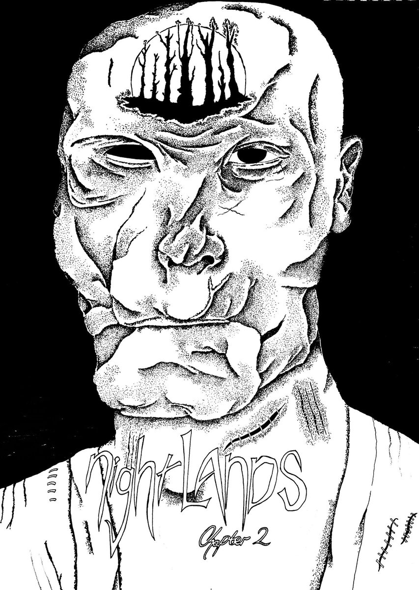 TheCreepyTrees's tweet image. Nightlands issue 2 cover art #makingcomics #horror #nightmares #comics