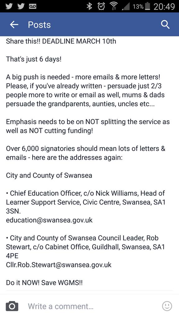 IMPORTANT DETAILS!The consultation ends Thursday MARCH 10TH!!please write or email.#jointworking #strongertogether