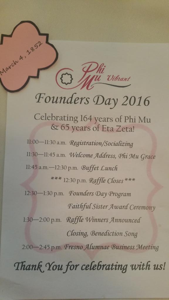 Doc_Tor_Ray's tweet photo. @_madawg15 So proud to attend the Phi Mu Founder's Day Luncheon. #BoosWorld #MamaIsSoProud #GreekLife https://t.co/retoCbmOX7
