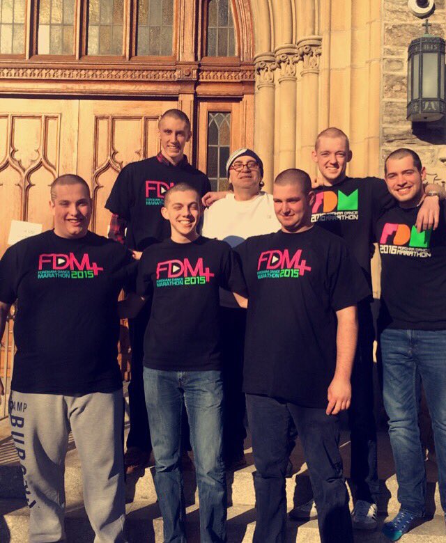 Loyola Hall went bald and beautiful for B+ and #FDM2016 !