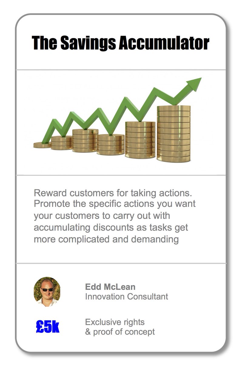 _ideasCentral's tweet photo. "The Savings Accumulator". An idea to help utilities regain their customers' trust (see https://t.co/p3VGbDM5Gd) https://t.co/foE97X04du