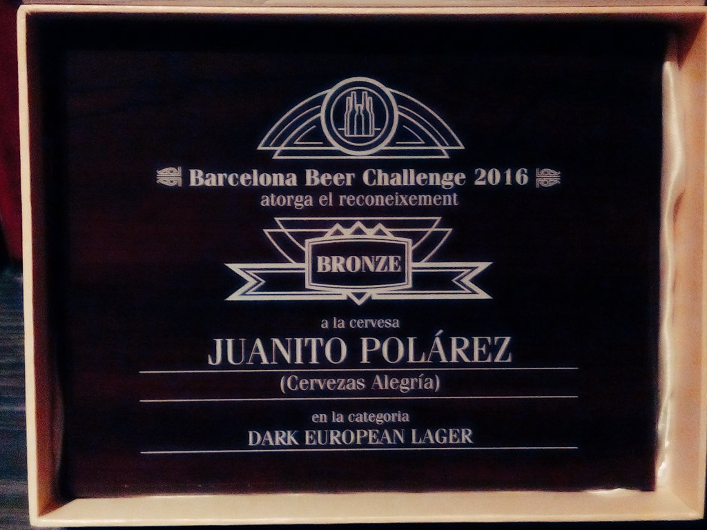 CervezasAlegria's tweet image. Menuda #Alegria nos hemos llevado!
Nuestra APA y la H@ppy BLACK LAGER premiadas en el #BarcelonaBeerChallenge
#BBF16