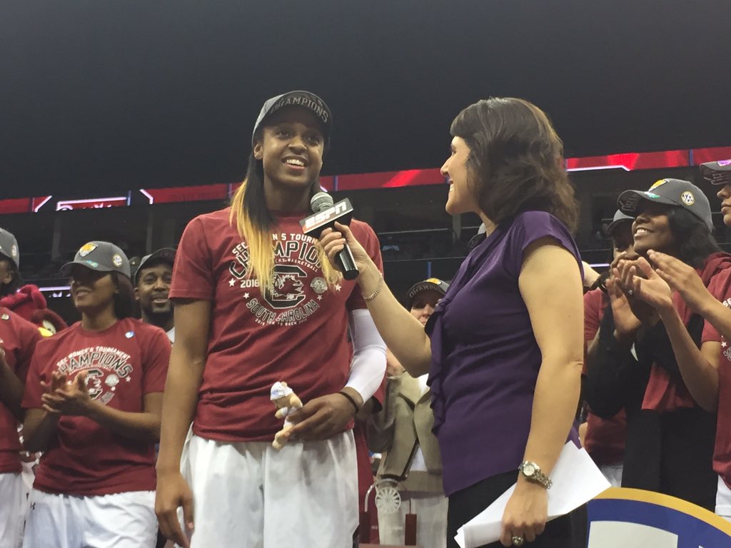 ConcreteRoseFP's tweet photo. RT @GamecockWBB: SEC Tournament MVP Senior All-American Tiffany Mitchell @TiffMitch25 #Gamecocks #IamSECWBB https://t.co/2lDOWxlyQ7
