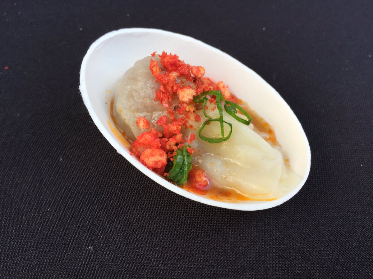 "Flaming Hot Wontons" by <a href="/bandt_az/">Bitter&Twisted</a> - cumin beef wontons, Sichuan chili sauce, and flamin' hot #cheetos. #DevouredPHX