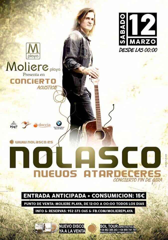 nolasco_oficial's tweet photo. @nolasco_oficial EN CONCIERO #MALAGA #TORREMOLINOS @Moliereplayarrp Sábado 12 de Marzo, 24h. https://t.co/QpesEFjR7Q