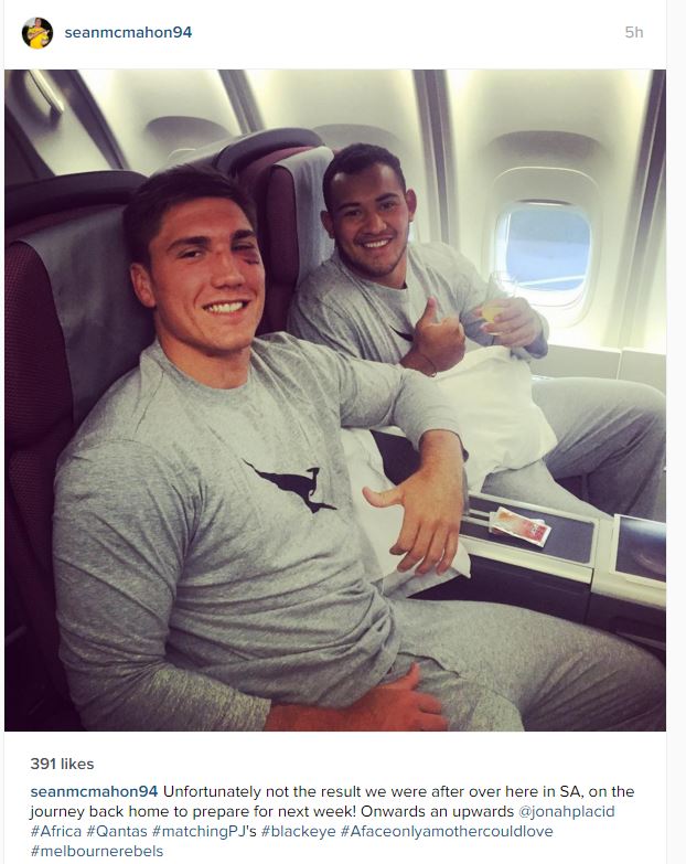 MelbourneRebels's tweet photo. Your Rebels are on their way back to Melbourne ahead of our first home game this weekend! #GoRebels #SuperRugby https://t.co/uwQC0p1Xcu