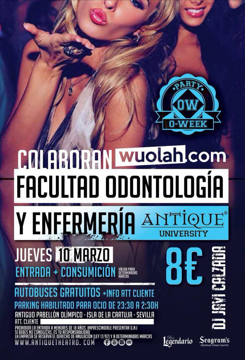 Sevilla_Antique's tweet photo. Este jueves en ANTIQUE Fiesta facultad de odontología y enfermería

Entradas al 657286174 https://t.co/eRbeNZtwVI
