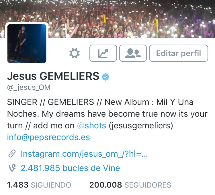 _jesus_OM's tweet photo. CLARO QUE SI Y CADA VEZ SOMOS MAS EN @twitter ¡¡GRACIAS!!! #GEMELIERS https://t.co/ixvwPLu4Ez