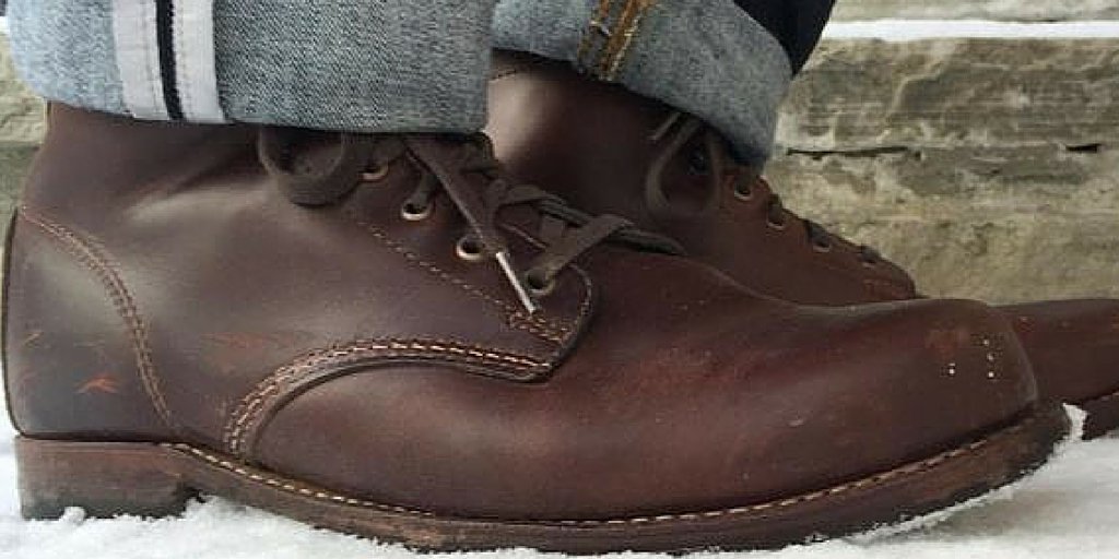 Stylish winter footwear. Check out derekpolson in brown #1000Mile Wolverines.