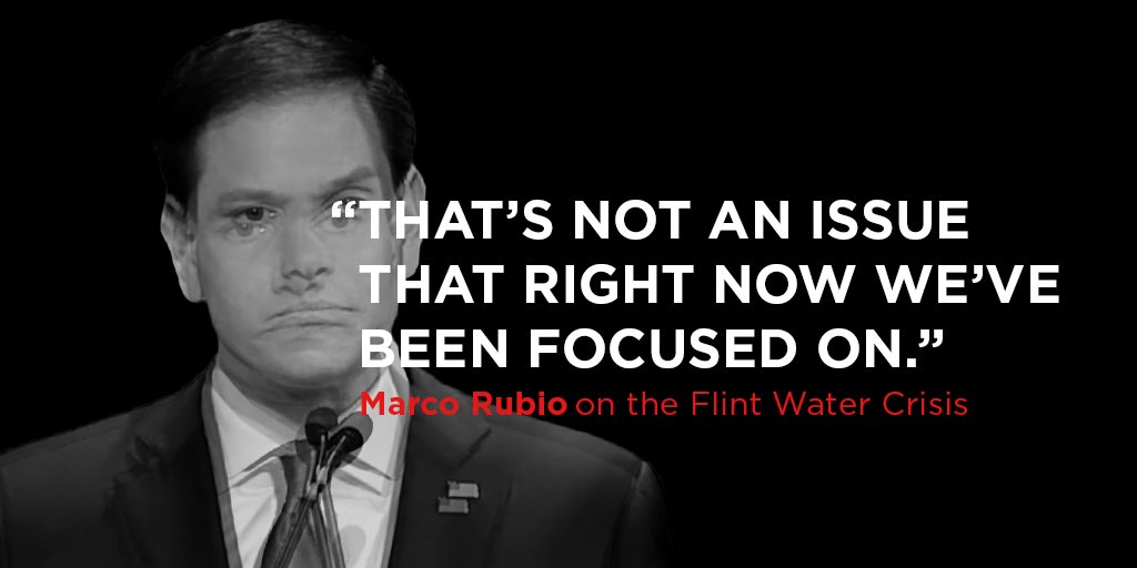 TheDemocrats's tweet photo. Clean water is a basic human right. Democrats know this and are responding to the #FlintWaterCrisis. The GOP? https://t.co/Oj0AijZev9