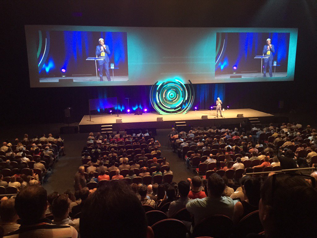 DicksonWarrick's tweet photo. Start of the #thefuturecounts conference.  #HMway https://t.co/w52b1mr8gZ