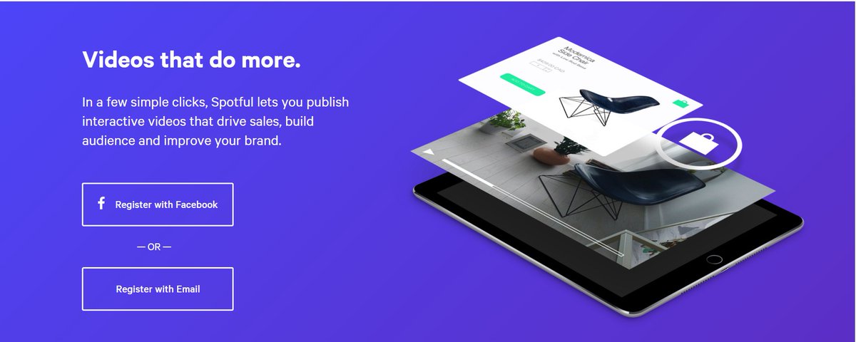 Register to Spotful and start making amazing interactive videos today clickthespot.com/login#form-reg…