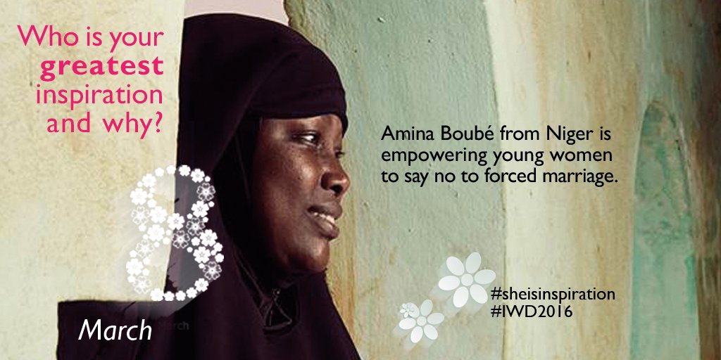 UN_Women's tweet photo. 8 March is #IWD2016! Share a photo of a woman who inspires you on @Instagram w/ #SheIsInspiration. v @WBG_Gender https://t.co/ZMe69ROcpg