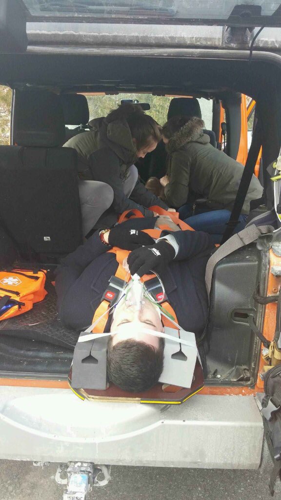 Today in EMR we learned stretcher use and extrication methods!