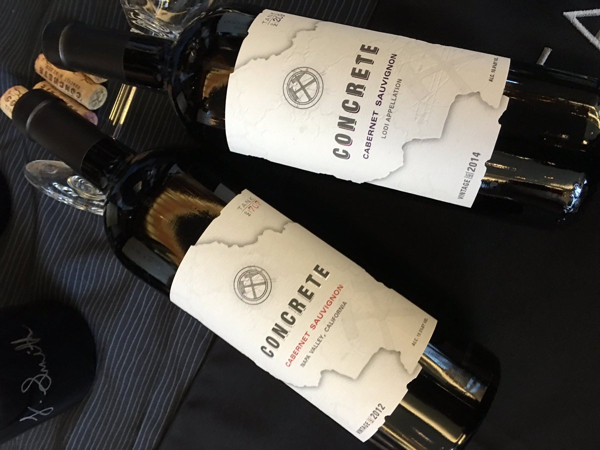 DepLifestyleMag's tweet photo. Concrete wine @CabFestNV #CabFestNapaValley #CabFest2016  #NapaValley https://t.co/okbhhAkCR8