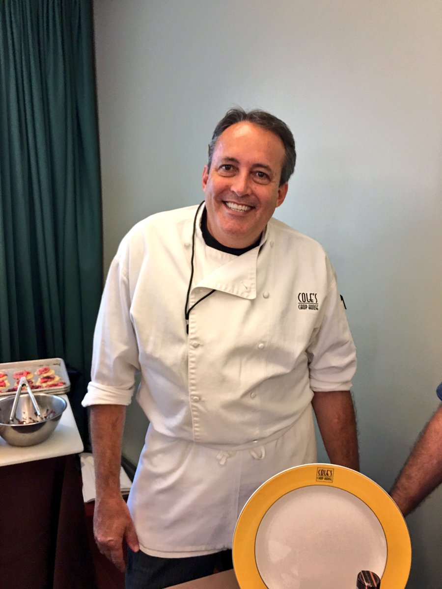 DepLifestyleMag's tweet photo. Chef Greg Cole of Cole's Chop House @CabFestNV #CabFestNapaValley #CabFest2016  #NapaValley https://t.co/ppOWokIhjG