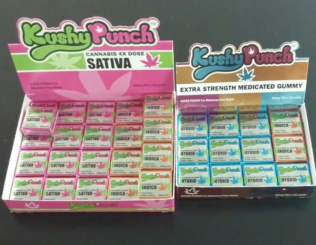 horizoncoll's tweet photo. The gummies that pack a punch! 100mg Kushy Punch Gummies! Indica, Sativa, and Hybrid! #horizoncollective #kushypunch https://t.co/nGWSUzItVT