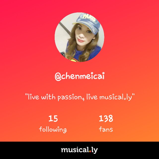 chenmeicai's tweet photo. My vids are mostly just w/friends but lah~ This app is dope! Let's follow! #PinoyMusically @musicallyapp #musically https://t.co/kVu6azdc97