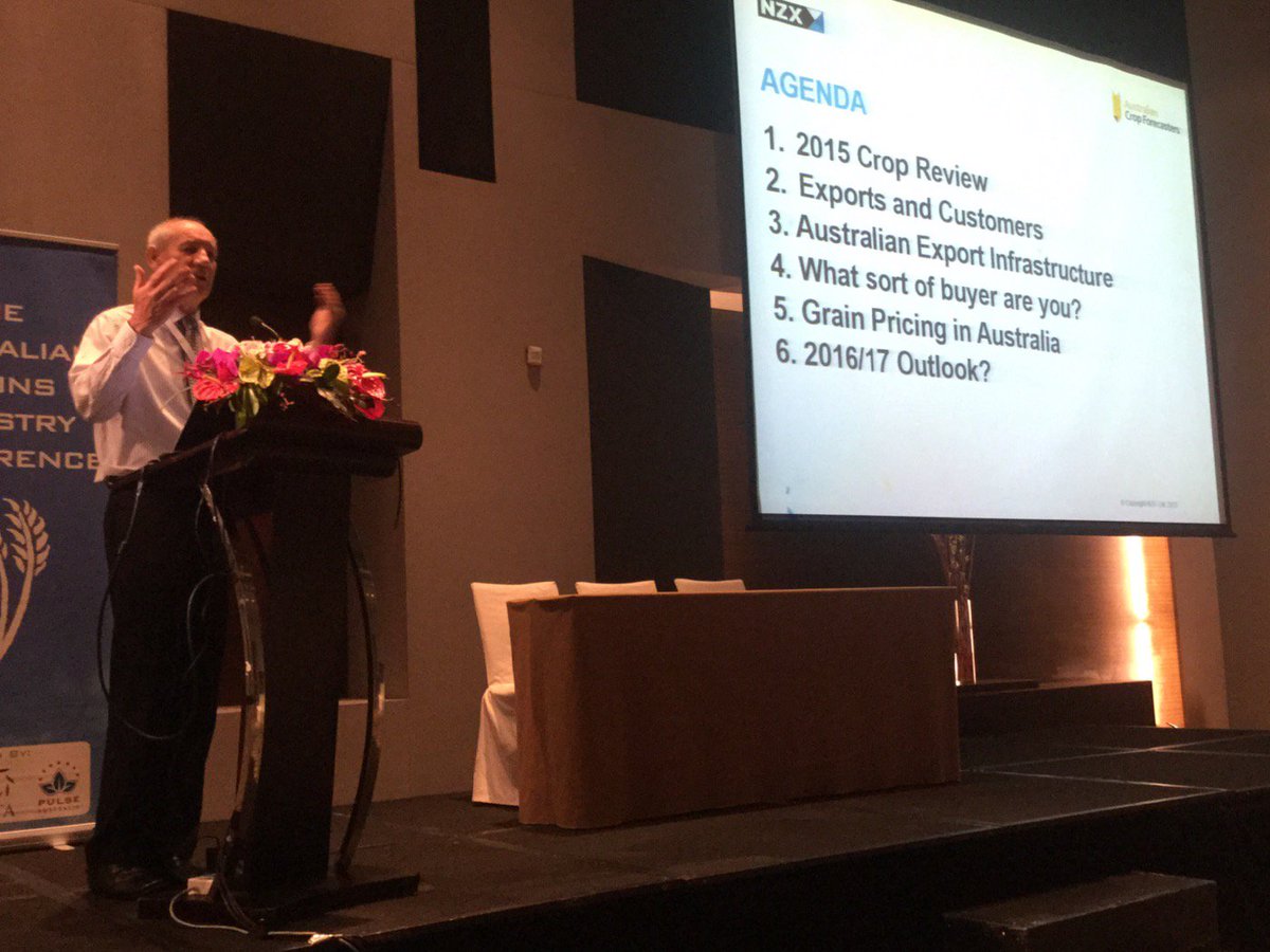 GrainTradeAus's tweet photo. Ron @storey_ron outlining his presentation at #AGIC2016 at @NZXGroup https://t.co/Tq431R9Ldy