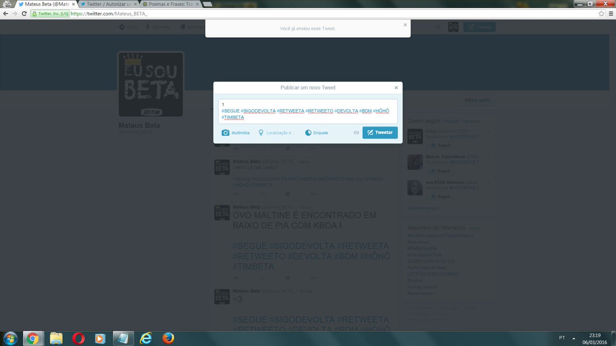 02

#SEGUE #SIGODEVOLTA #RETWEETA #RETWEETO #DEVOLTA #BDM #HÔHÔ #TIMBETA